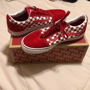 Brand new Red checkered vans. Youth size 7. Never worn